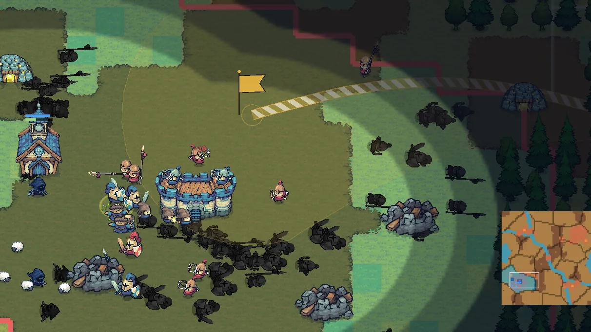 A siege of the rival castle